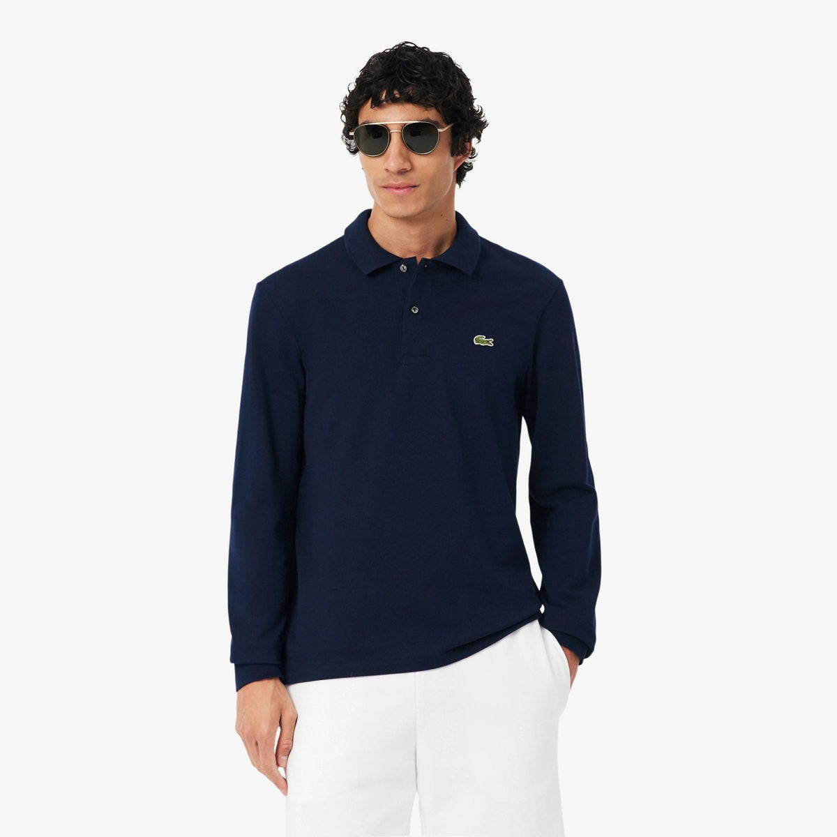 Lacoste Classic Fit Langærmet Polo Navy