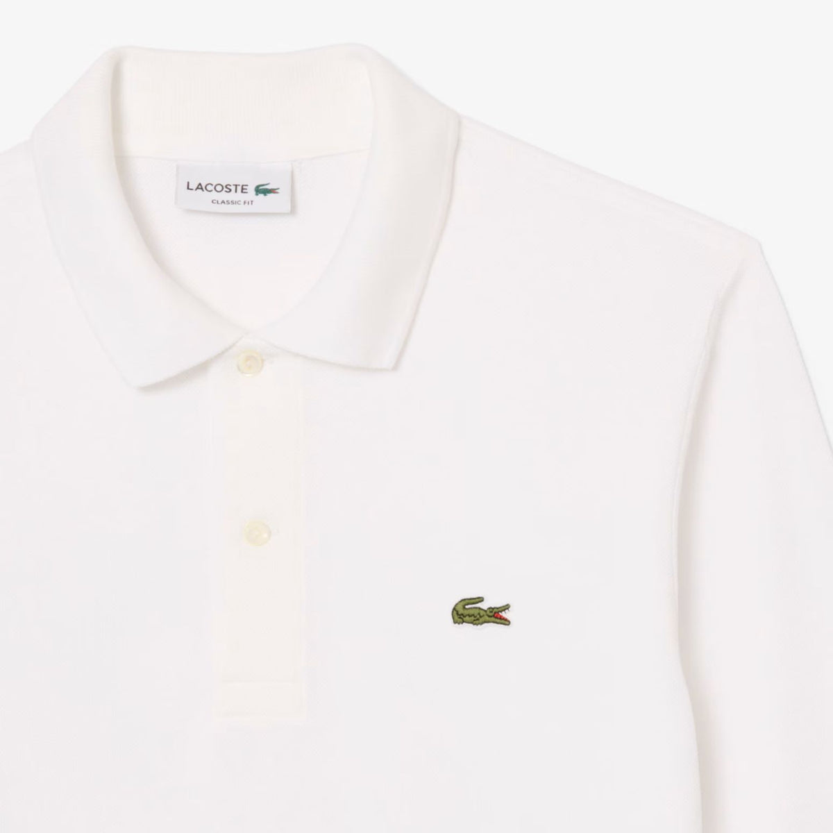 Lacoste Classic Fit Langærmet Polo Hvid