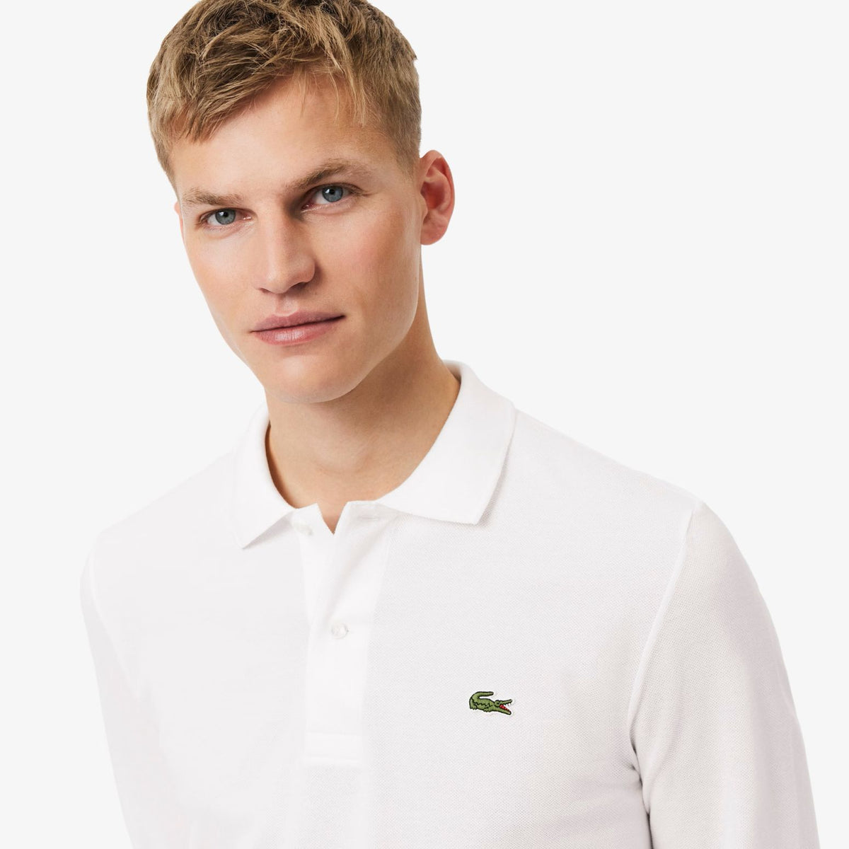 Lacoste Classic Fit Langærmet Polo Hvid