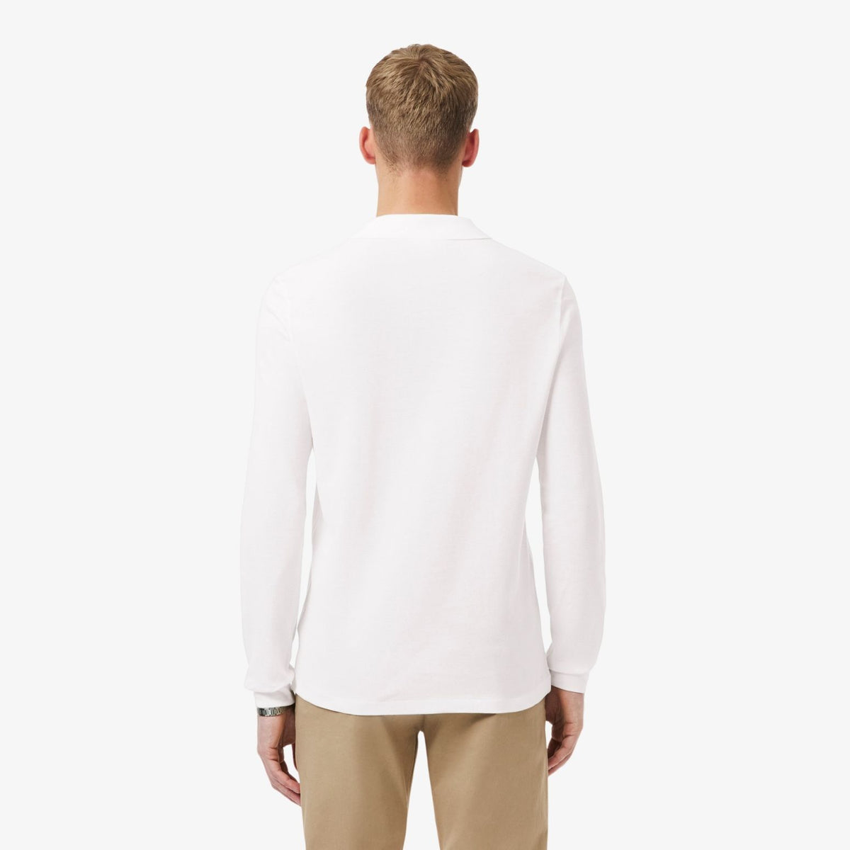 Lacoste Classic Fit Langærmet Polo Hvid