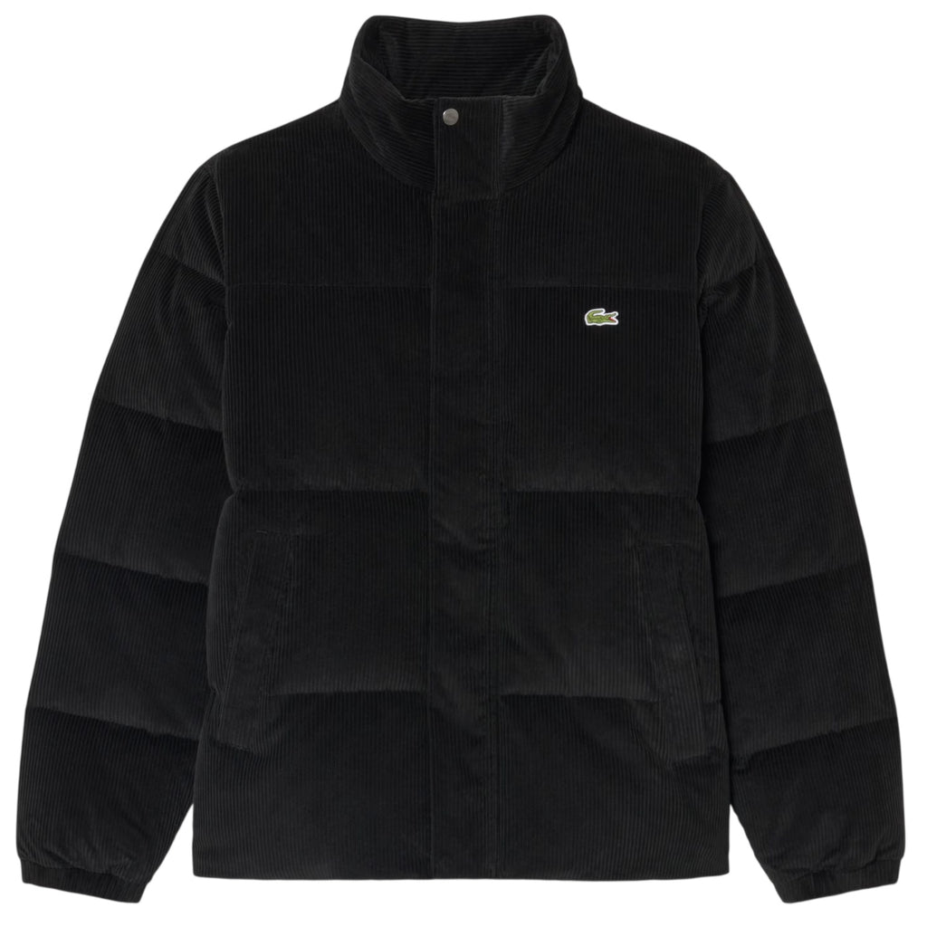 Lacoste fløjls-dunjakke sort