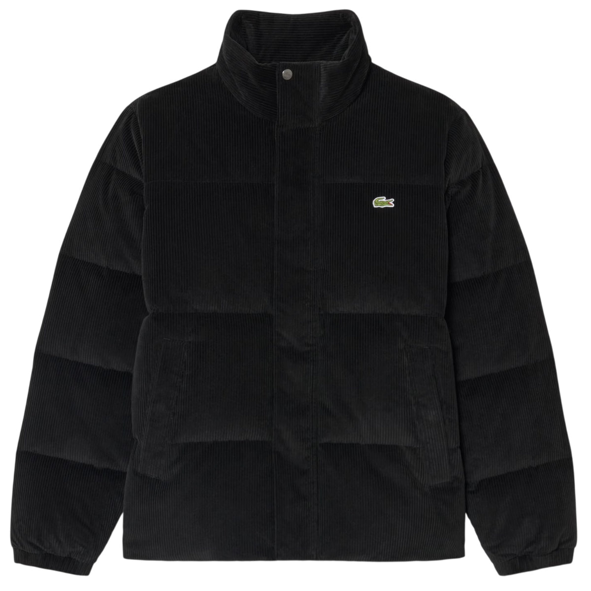 Lacoste fløjls-dunjakke sort