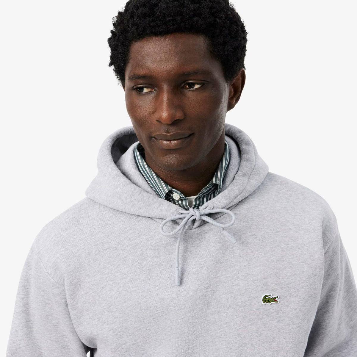 Lacoste Fleece Hoodie Grå