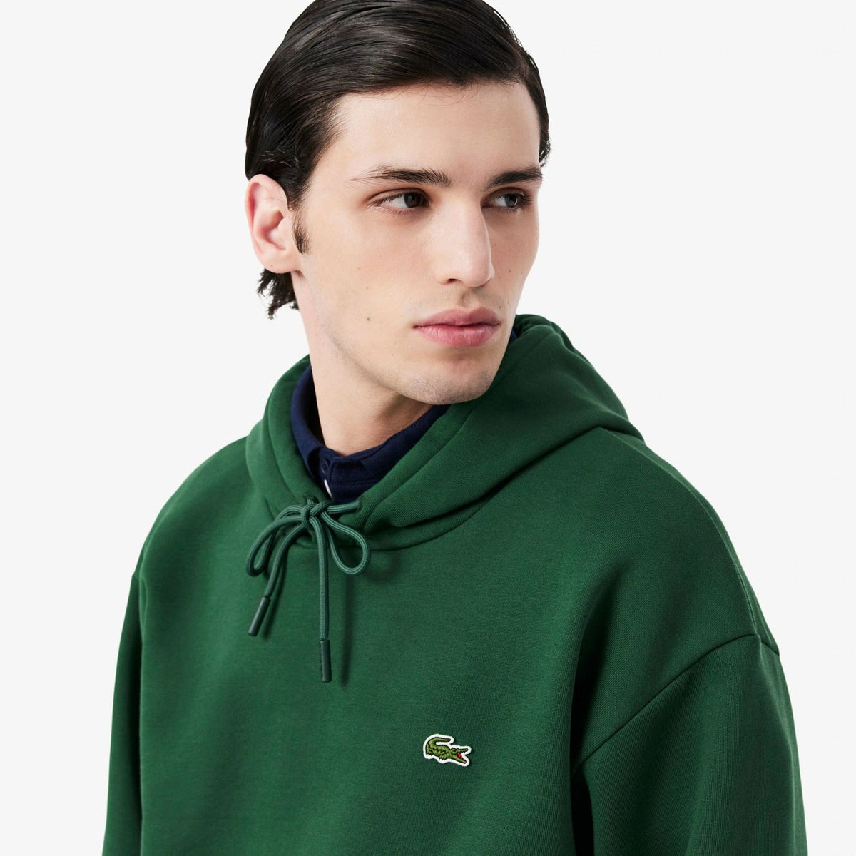 Lacoste fleecehættetrøje grøn