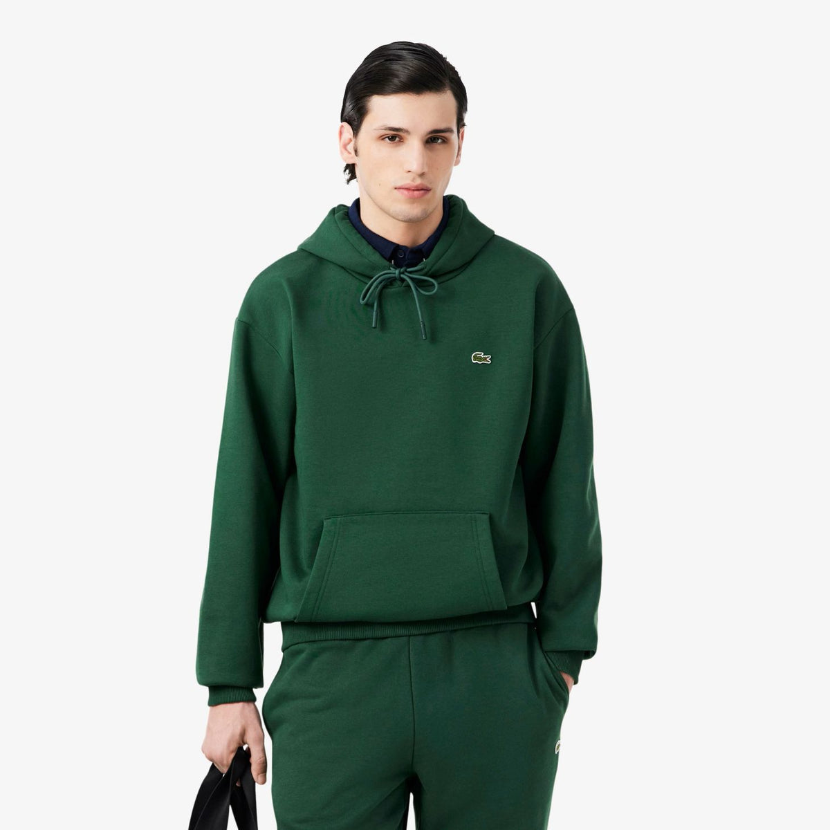 Lacoste fleecehættetrøje grøn