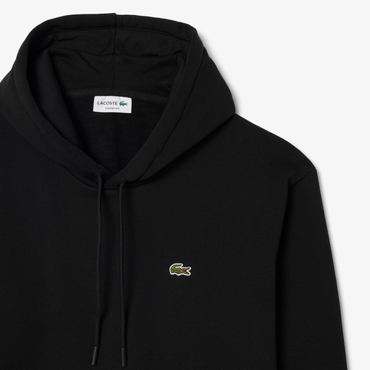 Lacoste Fleece Hættetrøje Sort