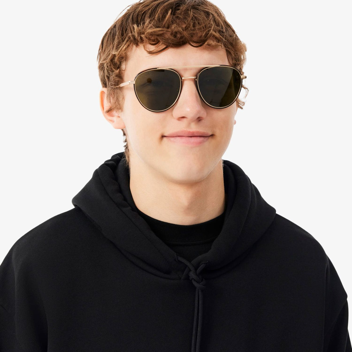 Lacoste Fleece Hættetrøje Sort