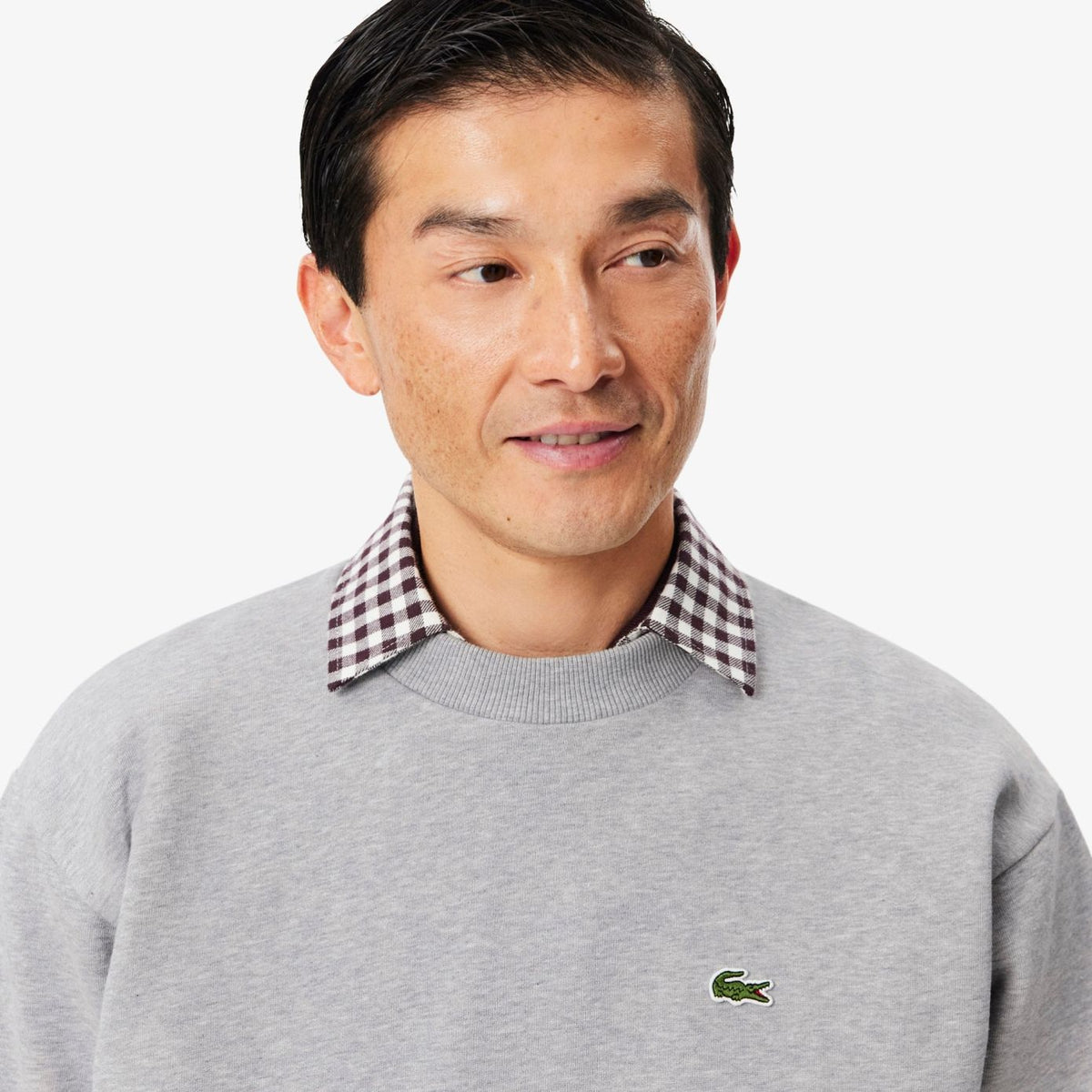Lacoste fleece-trøje grå