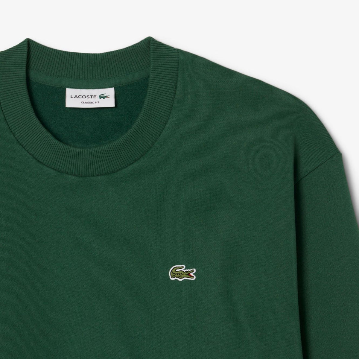 Lacoste fleece-trøje grøn