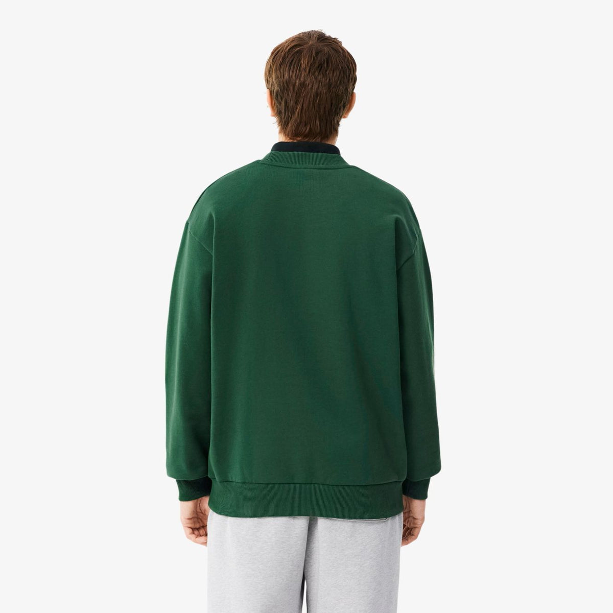 Lacoste fleece-trøje grøn