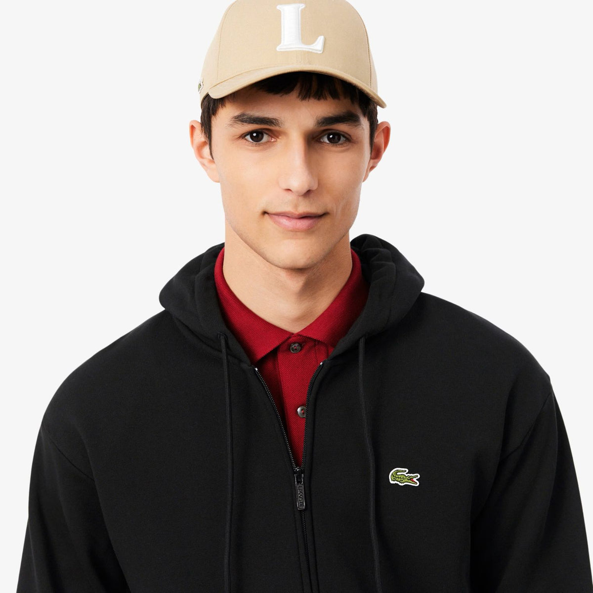 Lacoste fleecevest sort