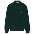 Lacoste strikket langærmet polo mørkegrøn