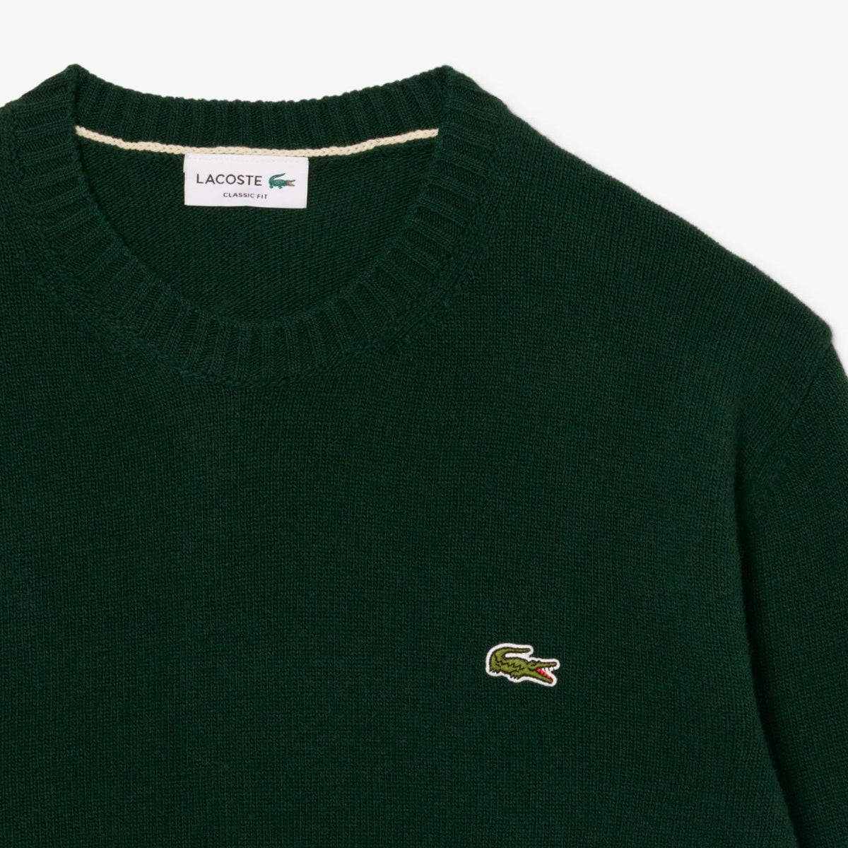 Lacoste Striktrøje Mørkegrøn
