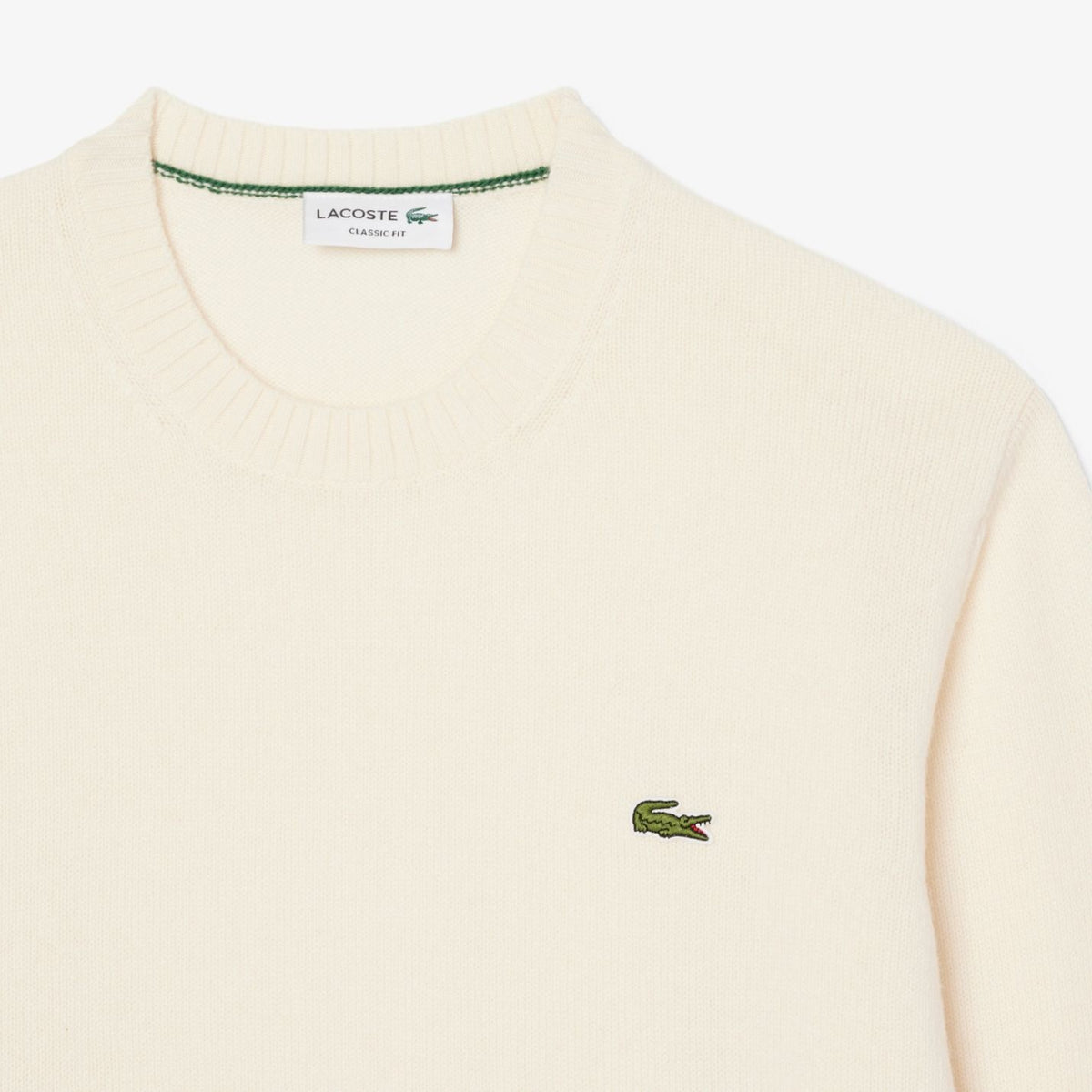 Lacoste Striktrøje Off White
