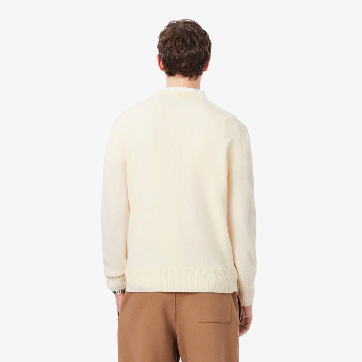Lacoste Striktrøje Off White