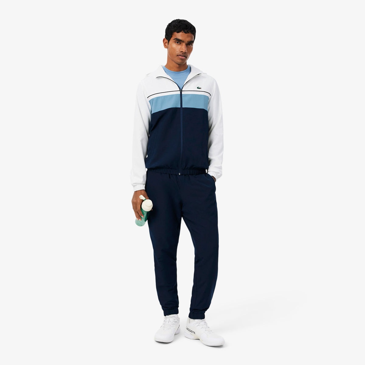 Lacoste Monogram Træningsdragt Marine/Hvid