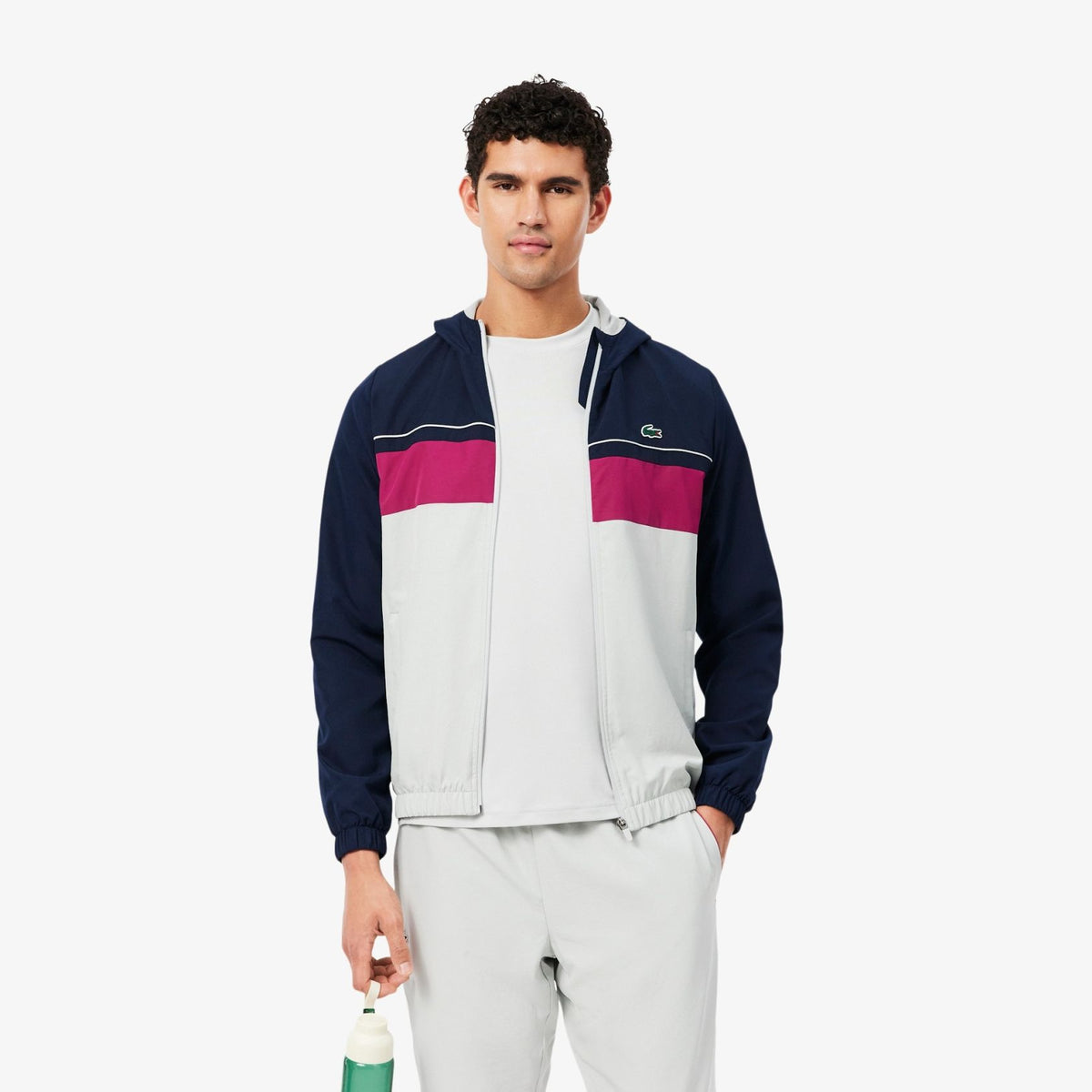 Lacoste Monogram Træningsdragt Hvid