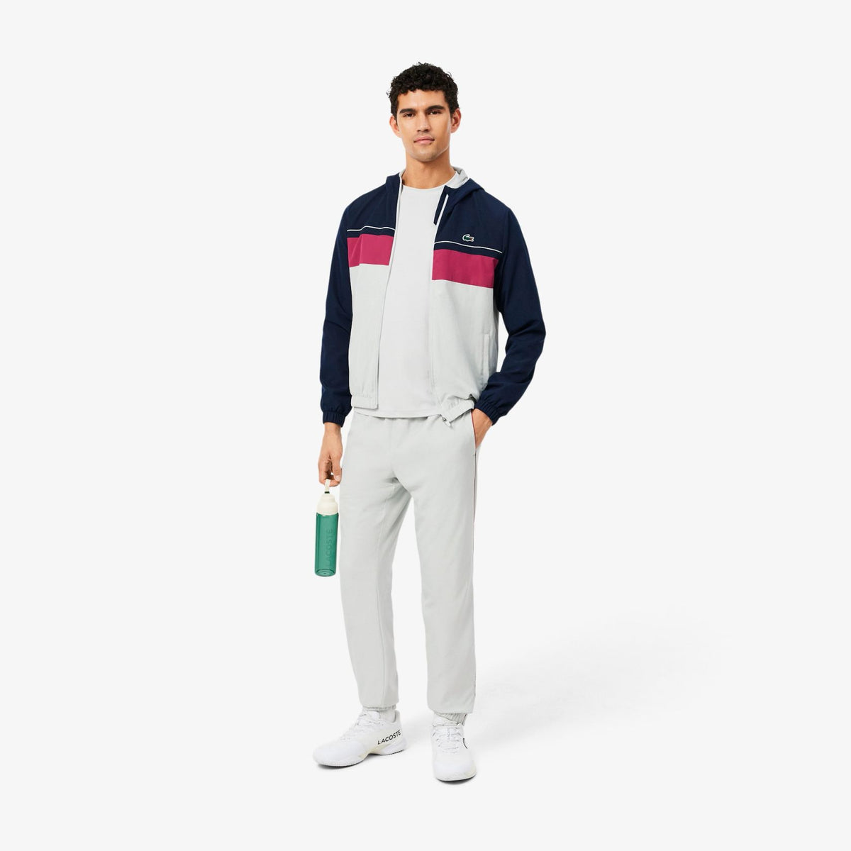 Lacoste Monogram Træningsdragt Hvid