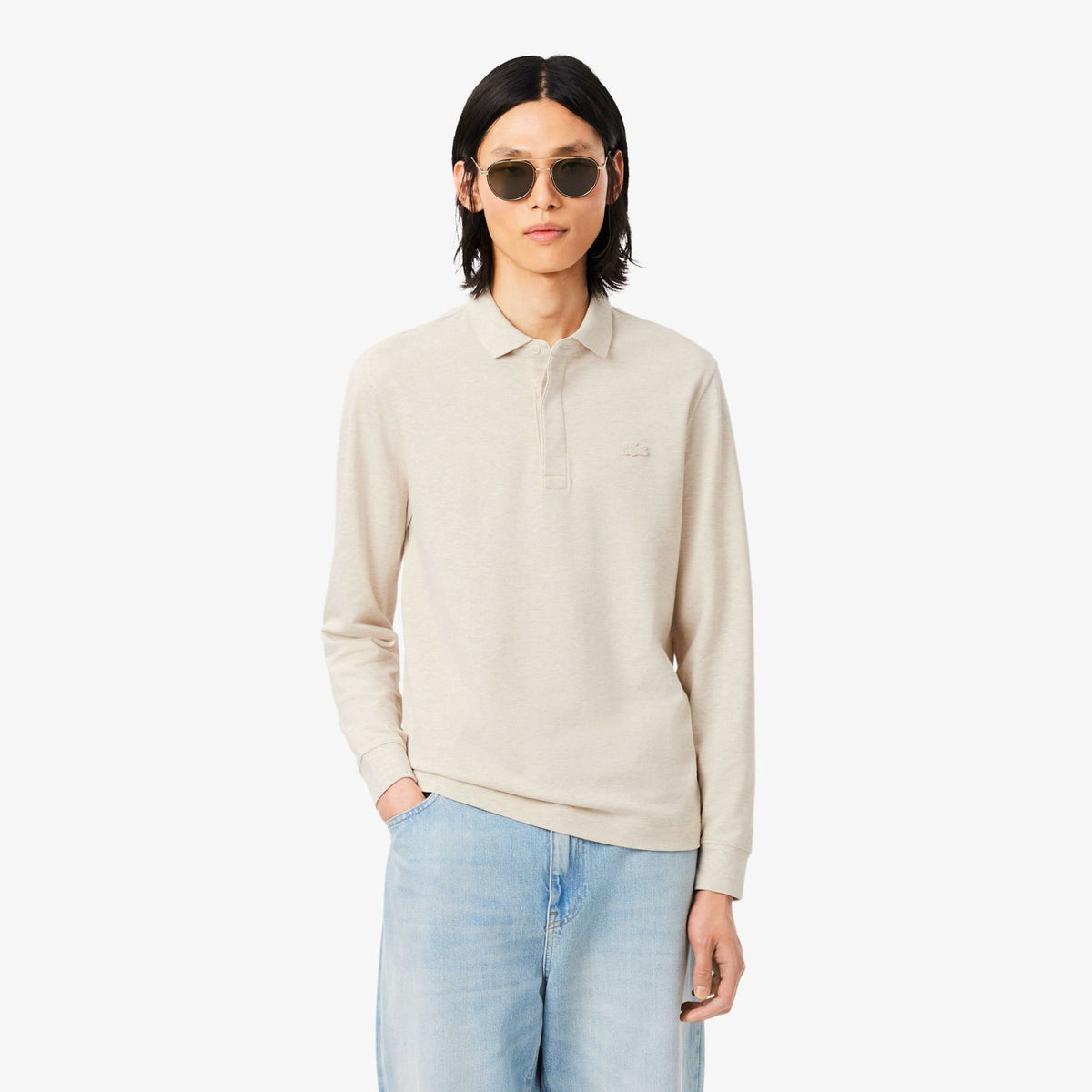 Lacoste Smart Paris langærmet polo beige
