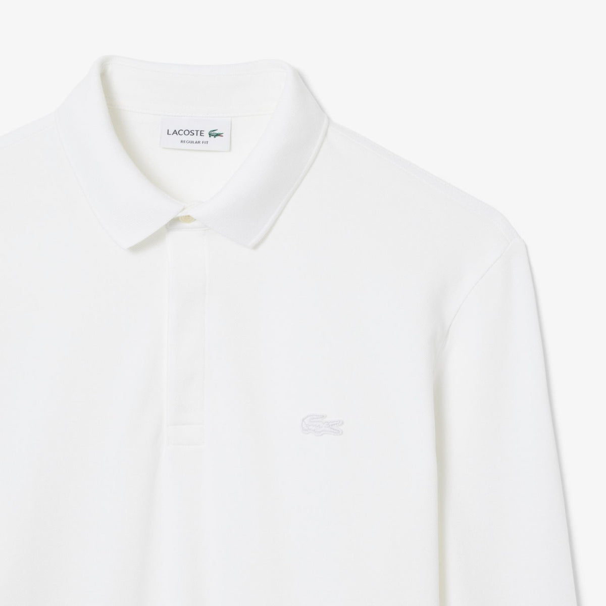 Lacoste Smart Paris langærmet polo hvid