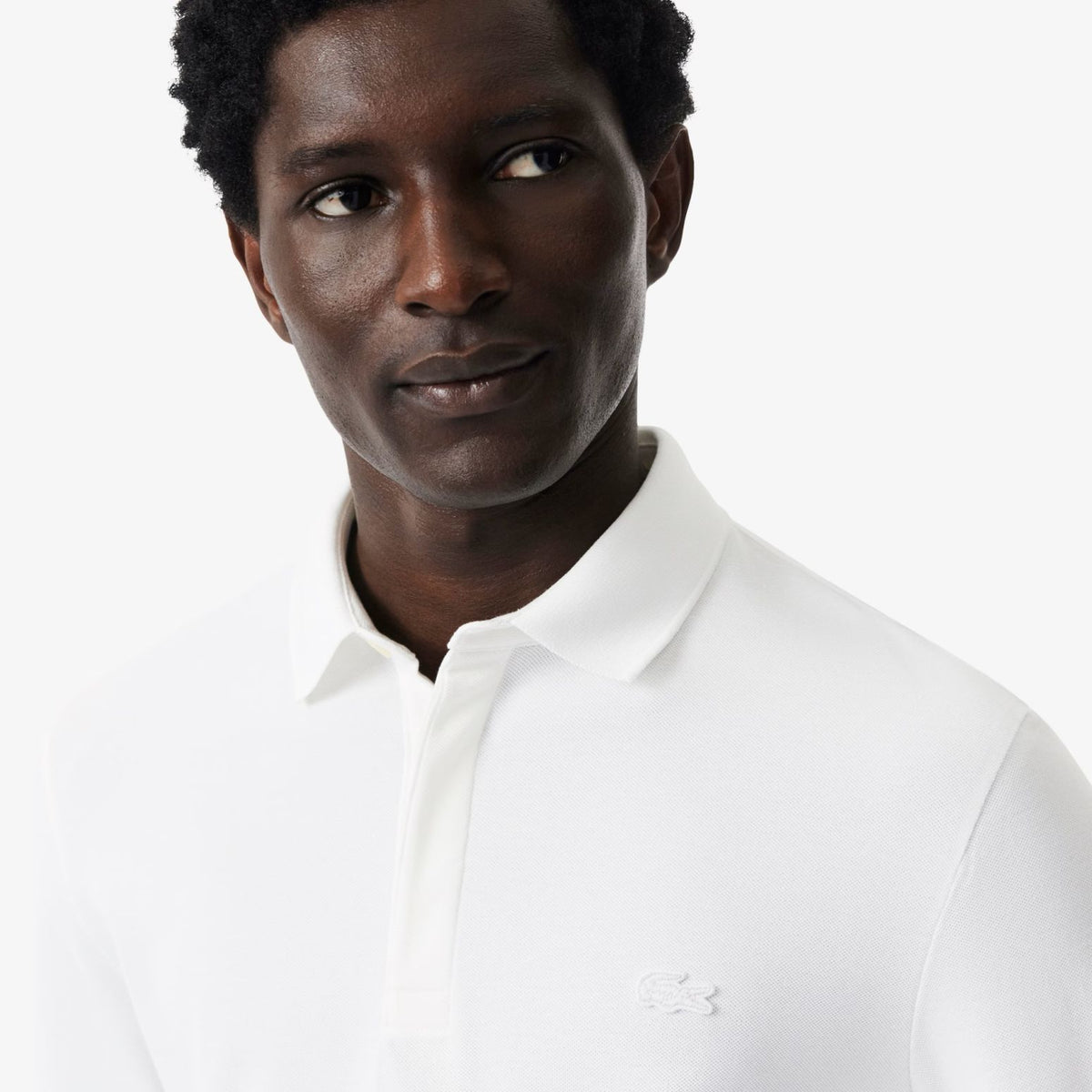 Lacoste Smart Paris langærmet polo hvid