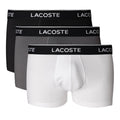 Lacoste Stretch 3-pak boksershorts Hvid/Antracit/Sort