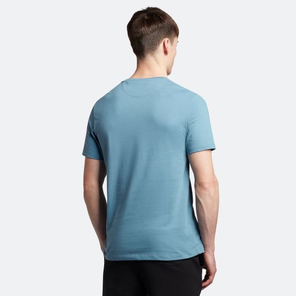 Lyle & Scott Contrast Pocket T-shirt Blauw
