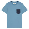 Lyle & Scott Contrast Pocket T-shirt Blauw