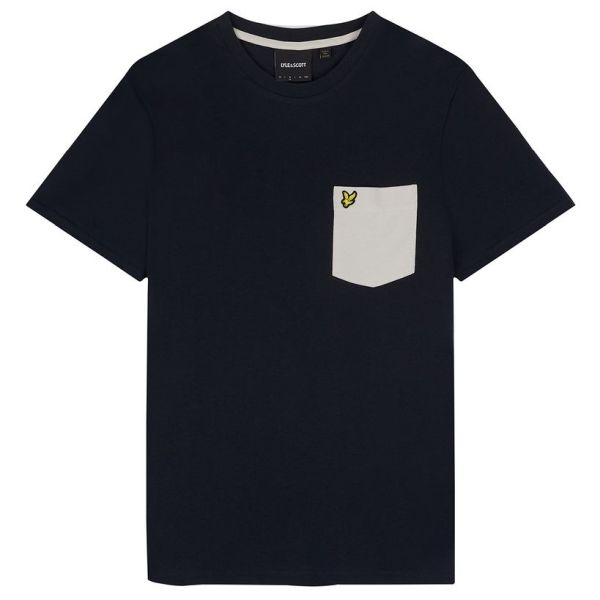 Lyle & Scott Contrast Pocket T-shirt Navy