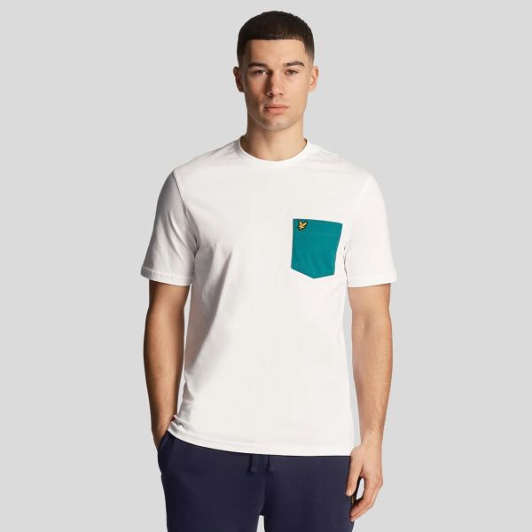 Lyle & Scott Contrast Pocket T-shirt Wit