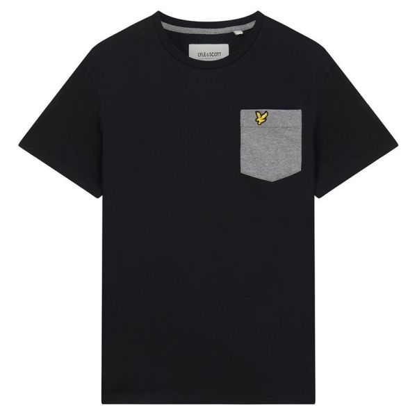 Lyle & Scott Contrast Pocket T-shirt Zwart
