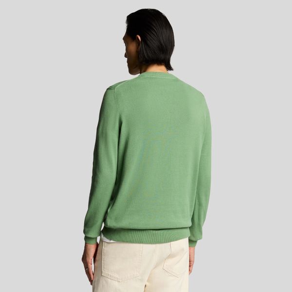 Lyle & Scott Cotton Crewneck Sweater Groen