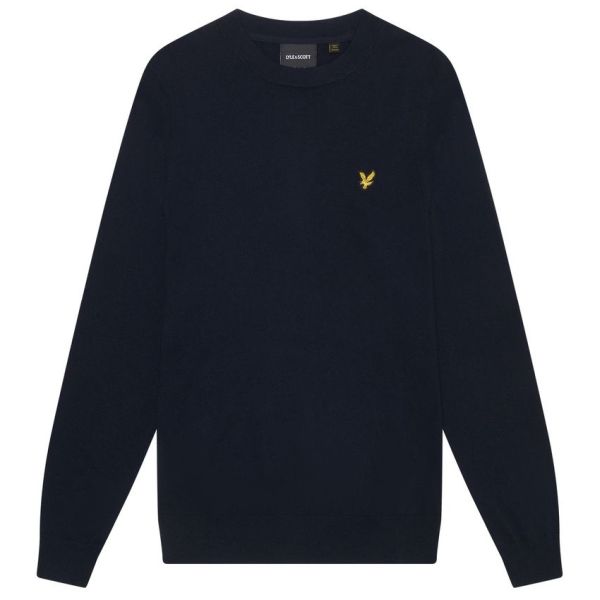 Lyle & Scott Cotton Merino Sweater Navy
