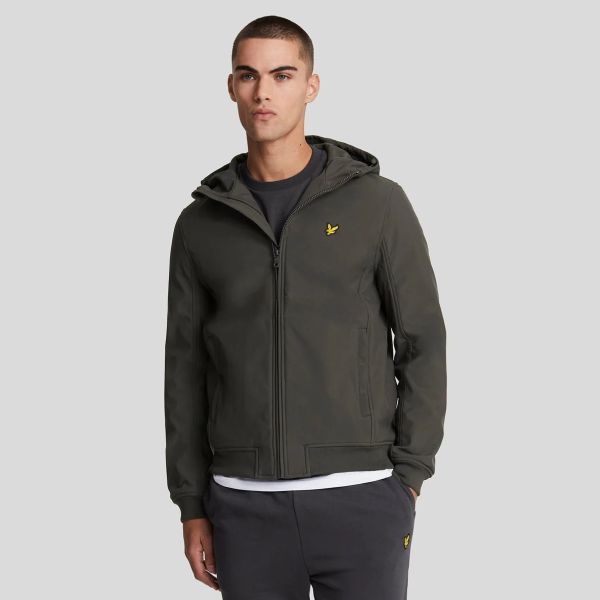 Lyle & Scott Fleece Back Softshell Jack Antraciet