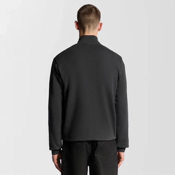 Lyle & Scott Loopback Quarter Zip Sweater Antraciet