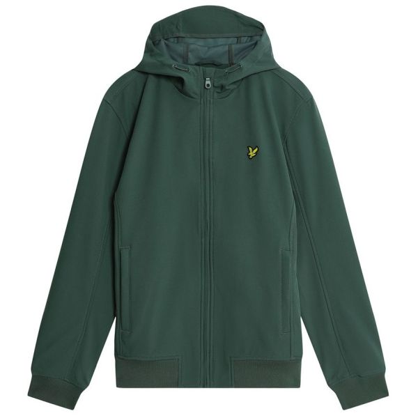 Lyle & Scott Mesh Back Softshell Jack Donker Groen