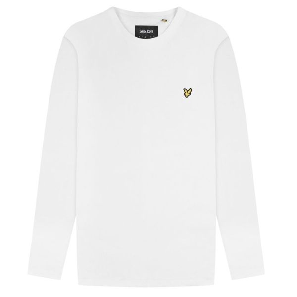 Lyle & Scott Plain Longsleeve T-shirt Wit