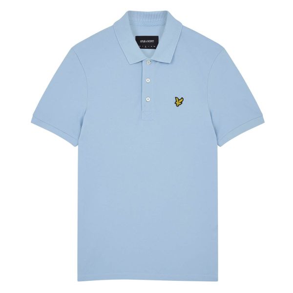 Lyle & Scott Plain Polo Licht Blauw
