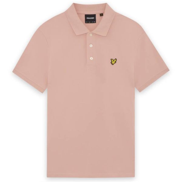 Lyle & Scott Plain Polo Peach