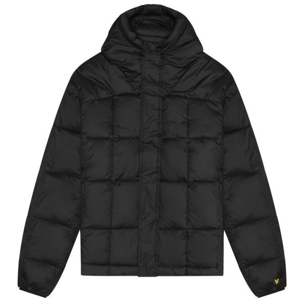 Lyle & Scott Quilted Panelled Jas Zwart