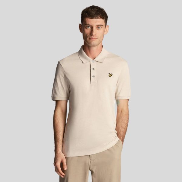 Lyle & Scott Slub Polo Beige