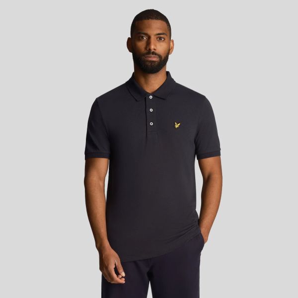 Lyle & Scott Slub Polo Navy