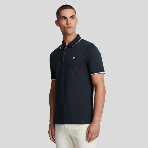 Lyle & Scott Tipped Polo Dark Navy