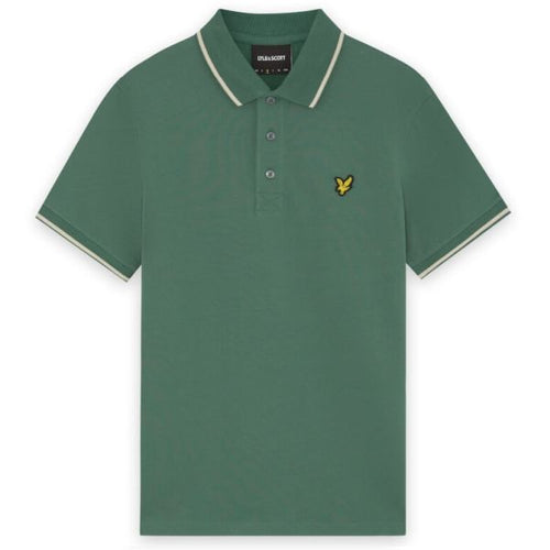 Lyle & Scott Tipped Polo Donker Groen