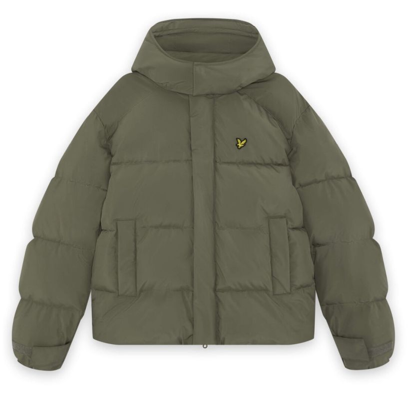 Lyle & Scott Hooded Puffer Mørkegrøn