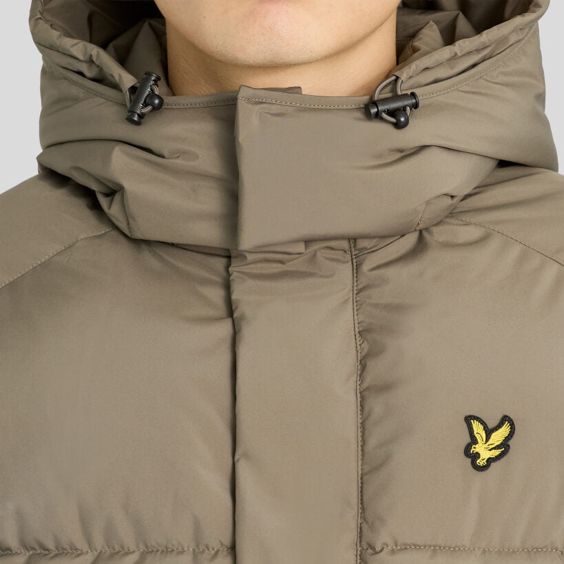 Lyle & Scott Hooded Puffer Mørkegrøn