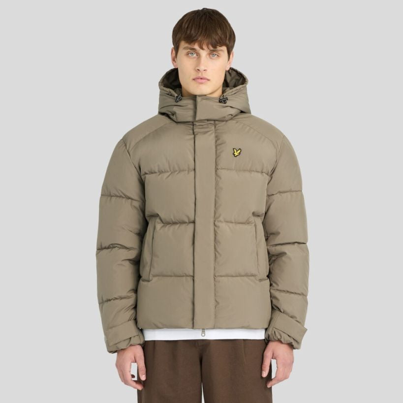 Lyle & Scott Hooded Puffer Mørkegrøn