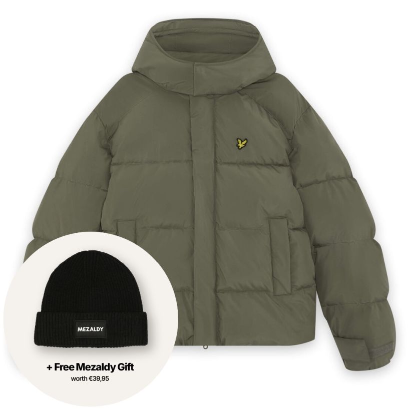 Lyle & Scott Hooded Puffer Mørkegrøn