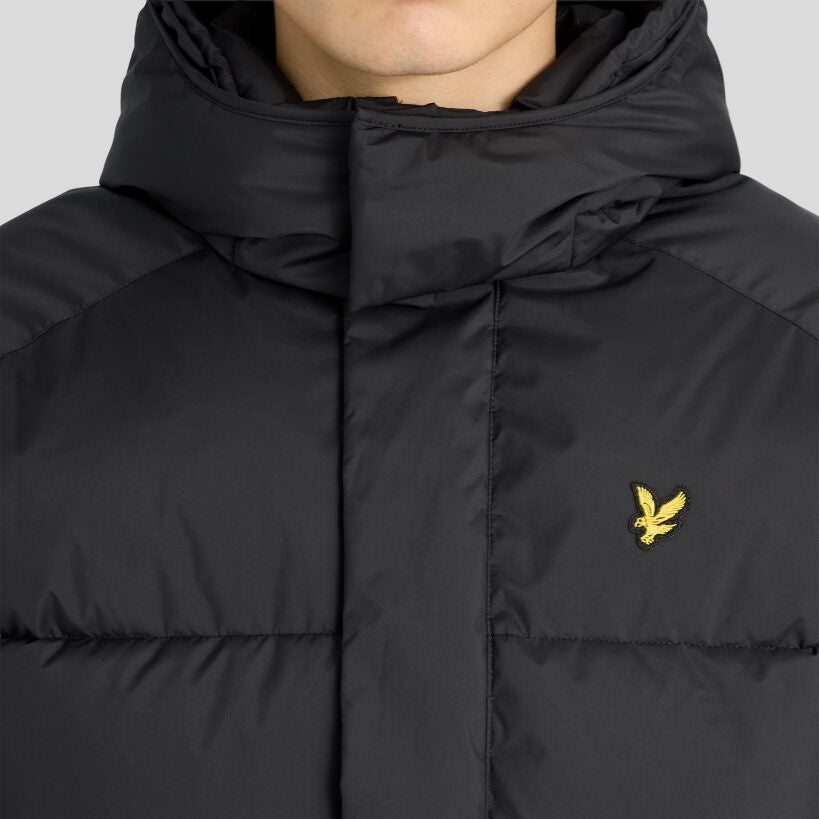 Lyle & Scott Hætte-pufferjakke Sort