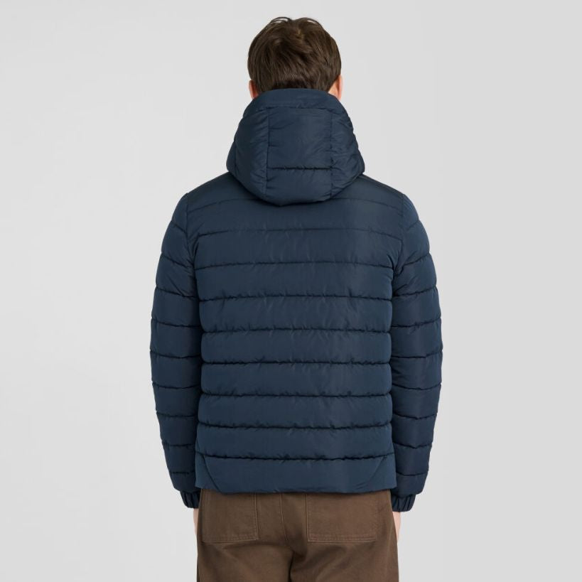 Lyle & Scott vatteret jakke med hætte marineblå